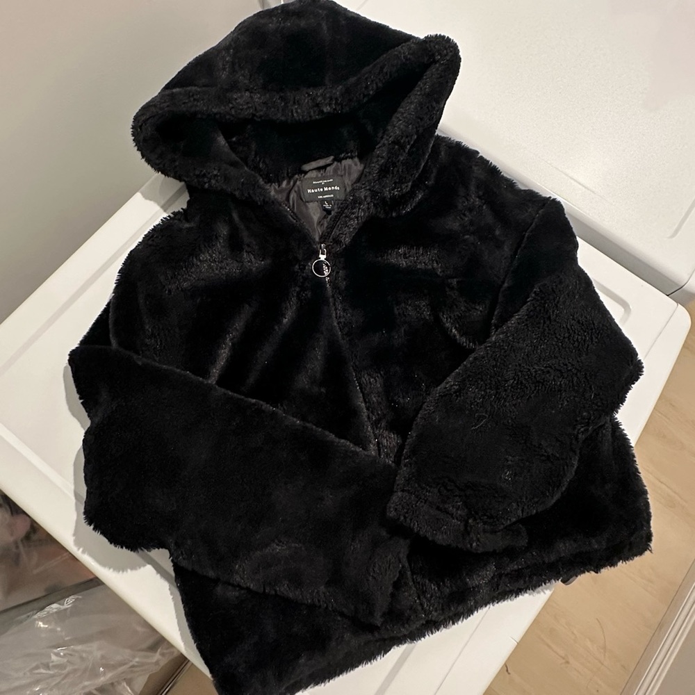 Black Furry Jacket